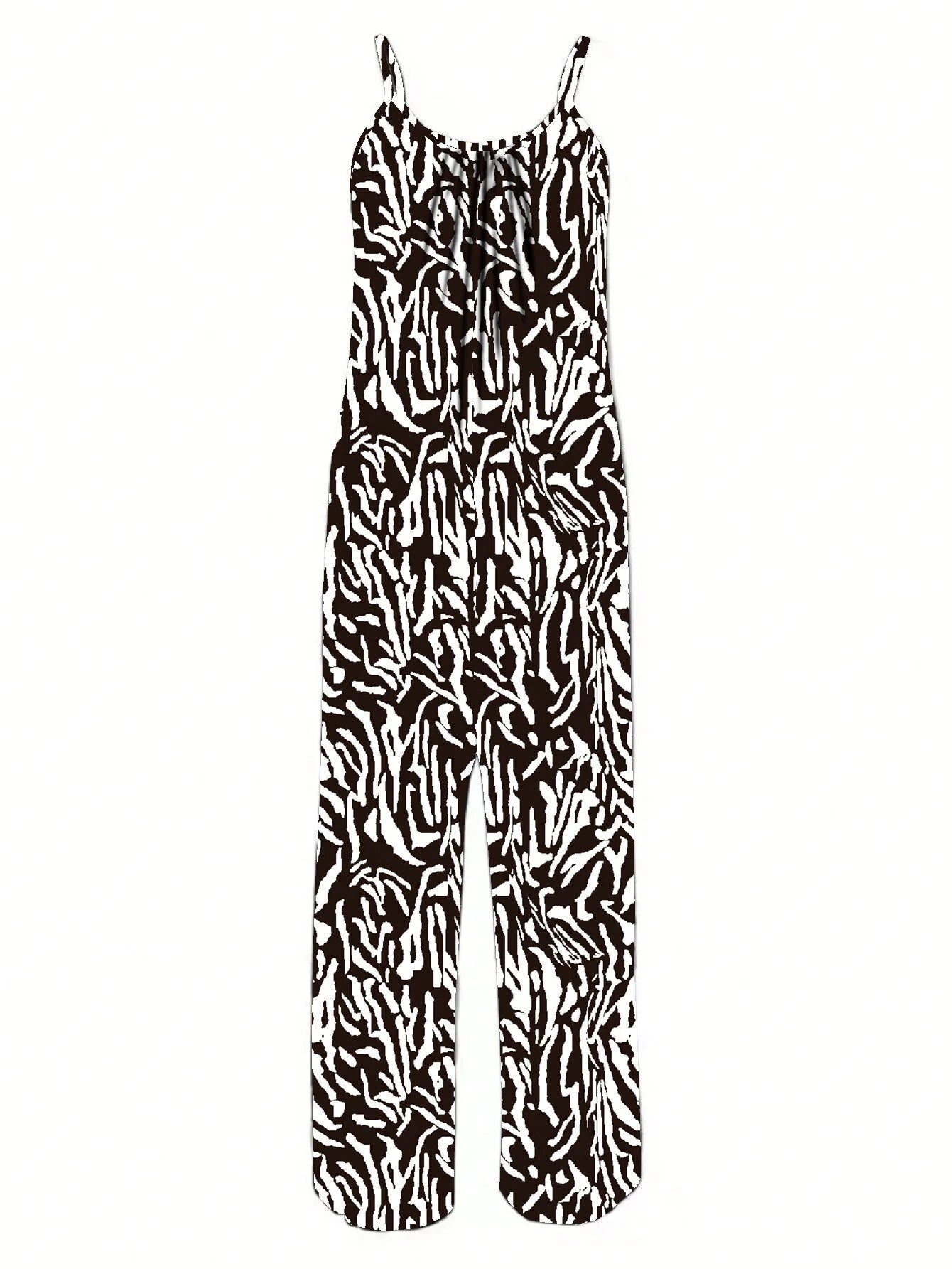 SHEIN plus Size Leopard Print Sleeveless Jumpsuit